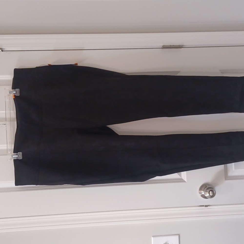 NEW FAUX BLACK SLACKS